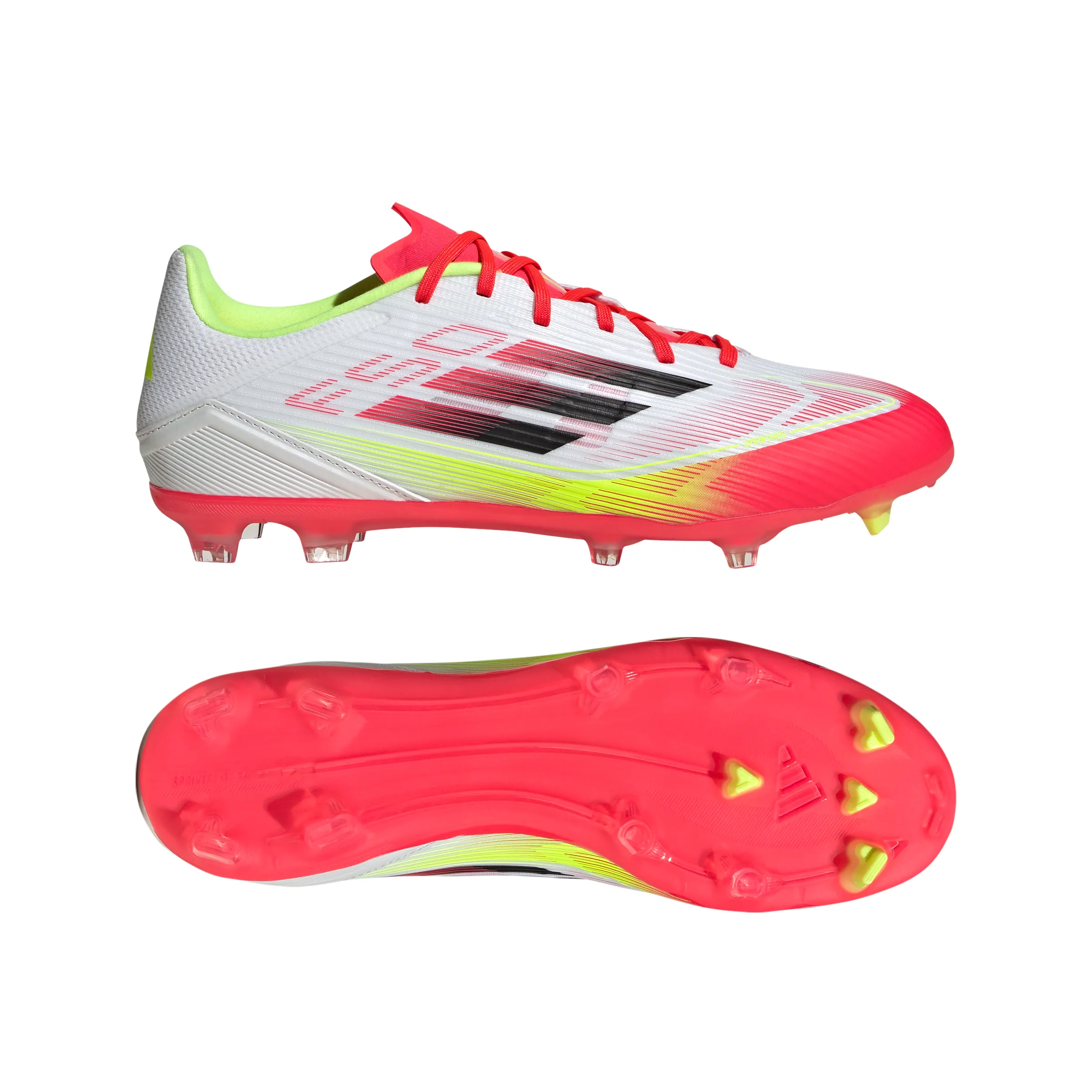 adidas F50 League FG/MG Firm Ground - ftwr white/core black/solar yellow