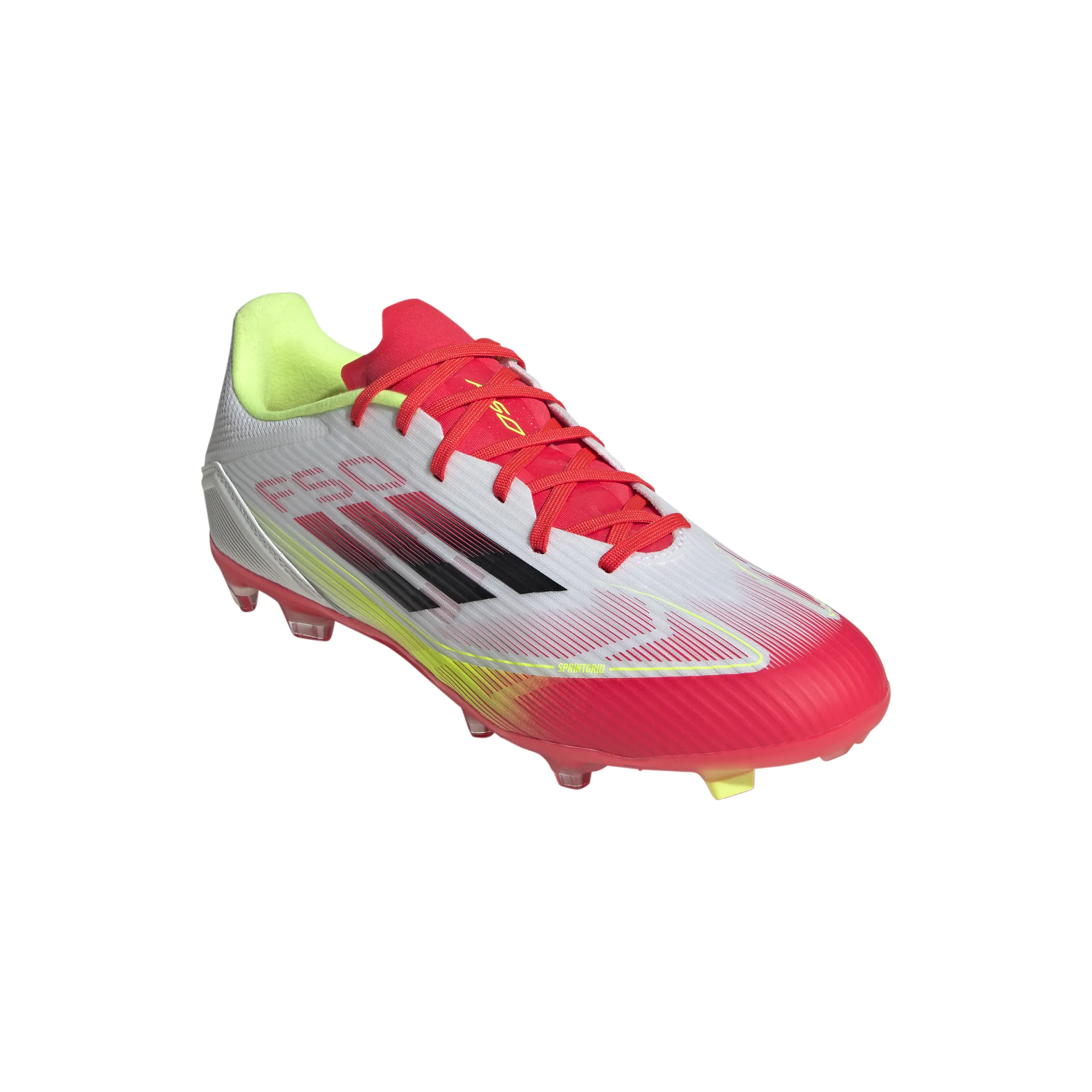 adidas F50 League FG/MG Firm Ground - ftwr white/core black/solar yellow