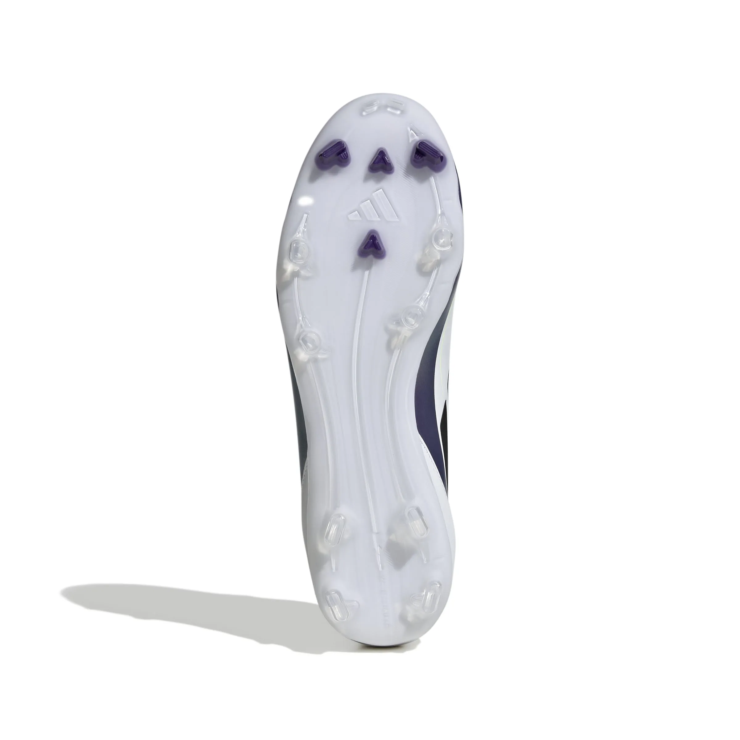 adidas F50 League FG/MG Firm Ground/Multi Ground MESSI Cleat Shoes - FTW White/Core Black/Unity Purple