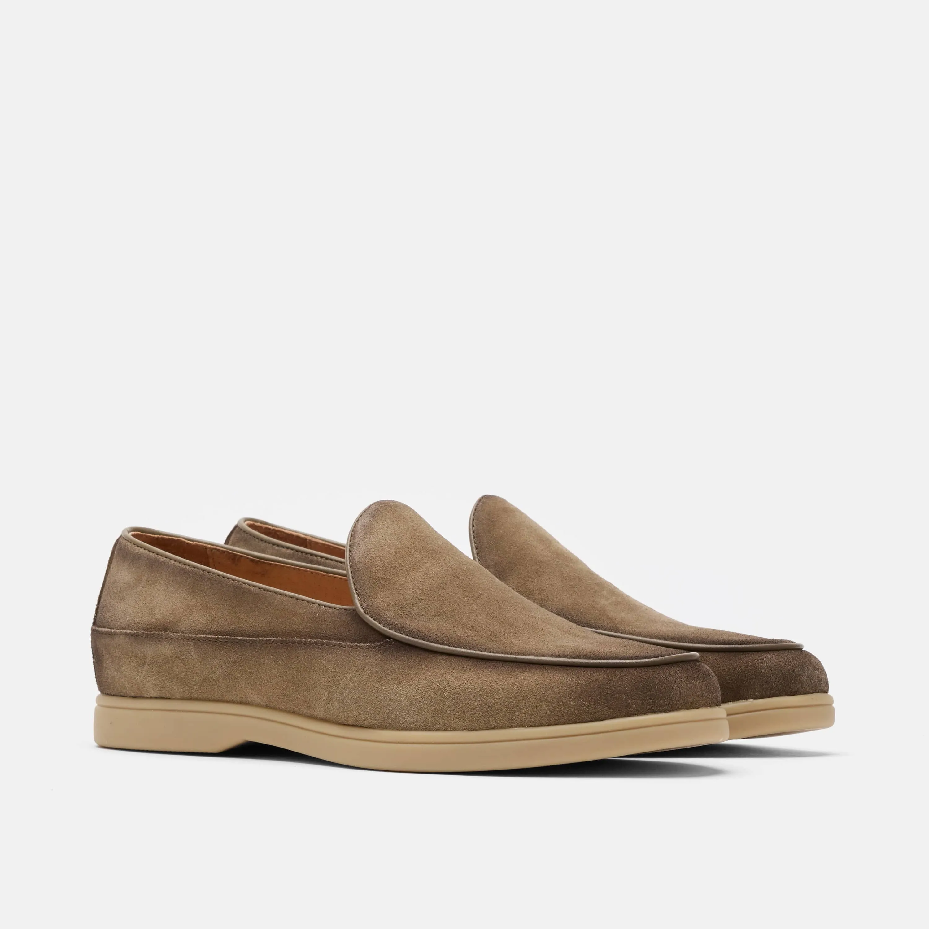 Alessandro Tan Suede Venetian Loafers