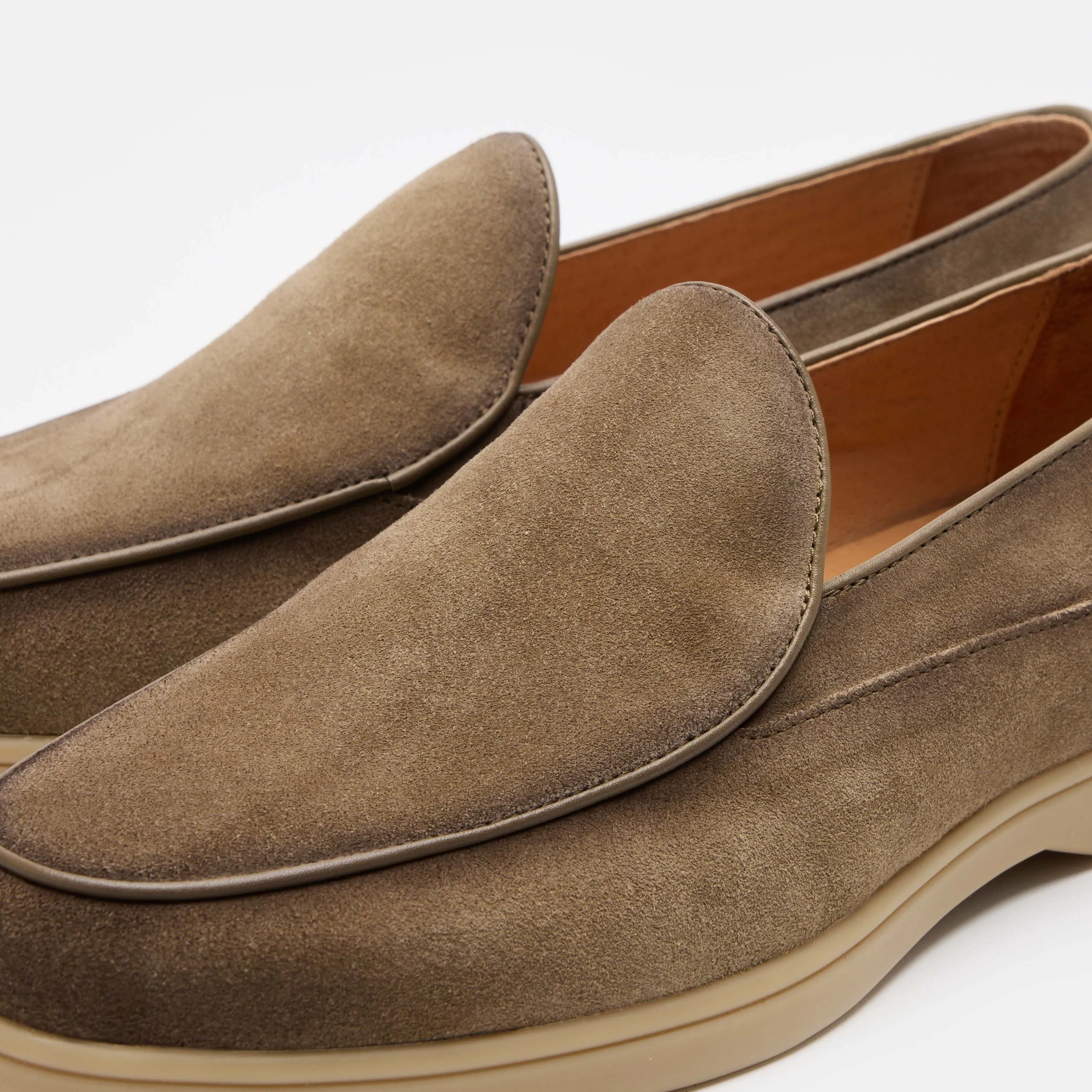 Alessandro Tan Suede Venetian Loafers