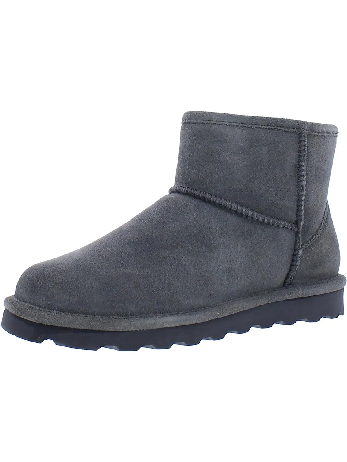 Alyssa Wide Womens Suede Pull on Winter & Snow Boots