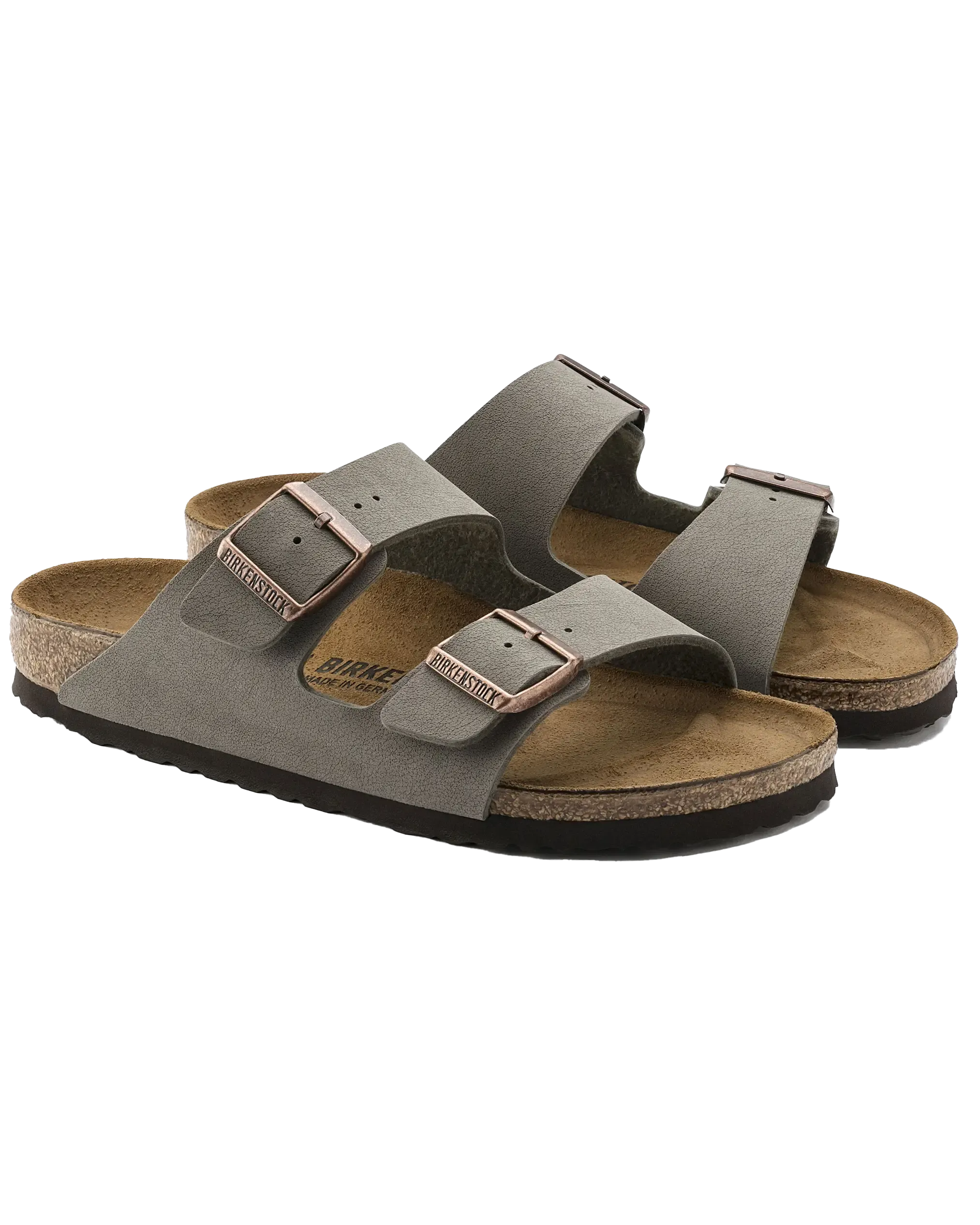 Arizona Birko Flor Sandals in Stone