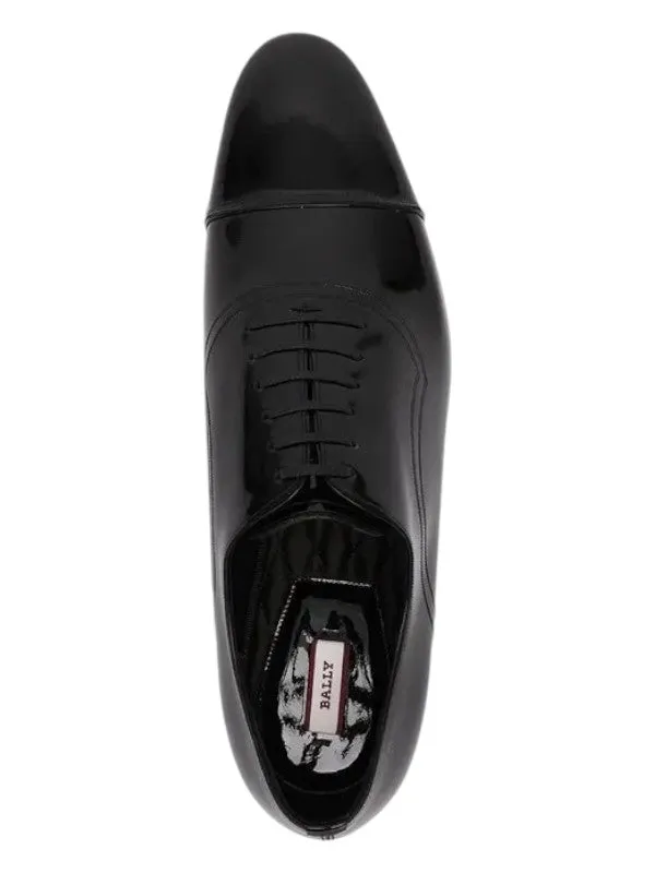 Bally Payton 6238025 Men's Black Calf Patent Leather Oxford