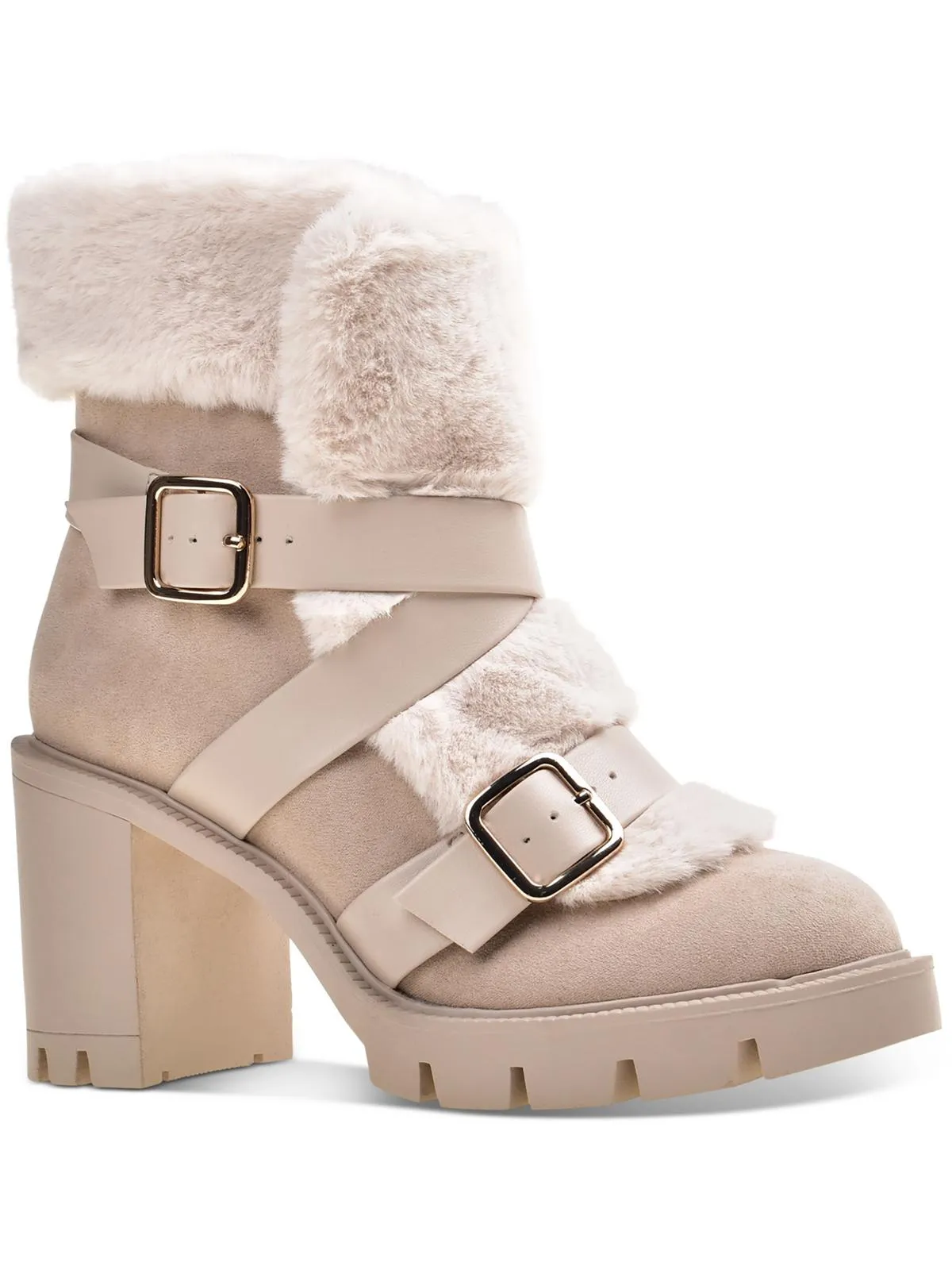 Bemie Womens Faux Fur Zipper Winter & Snow Boots