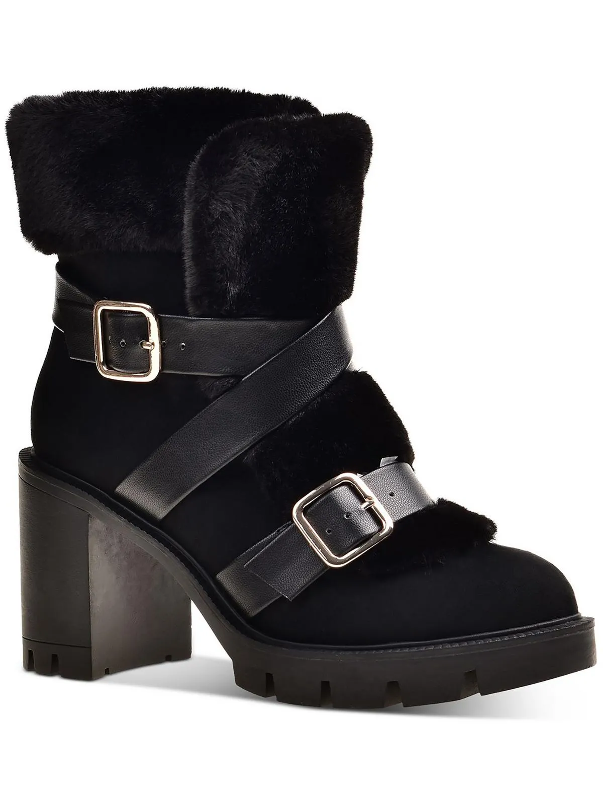 Bemie Womens Faux Fur Zipper Winter & Snow Boots