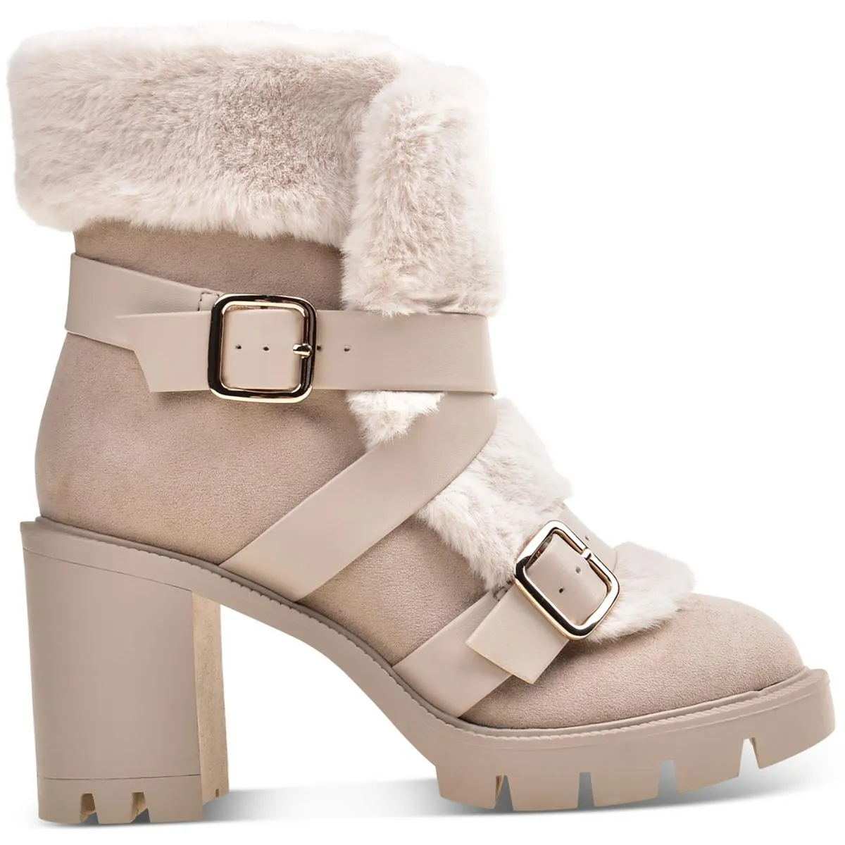 Bemie Womens Faux Fur Zipper Winter & Snow Boots