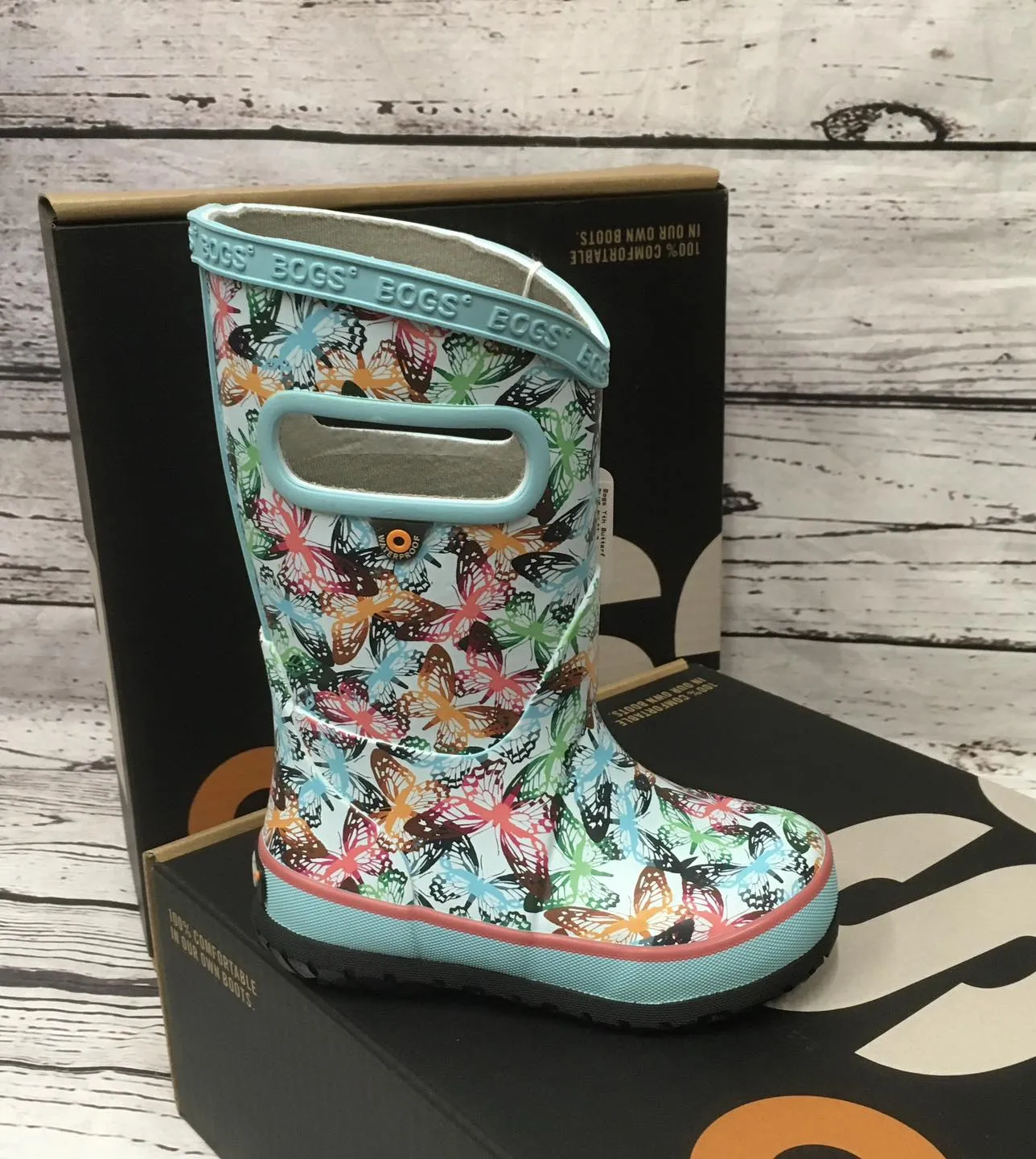 Bogs Yth Butterfly Camo Rainboot
