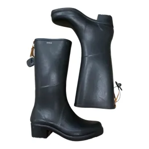 Boots Rain By Aigle In Black, Size:10