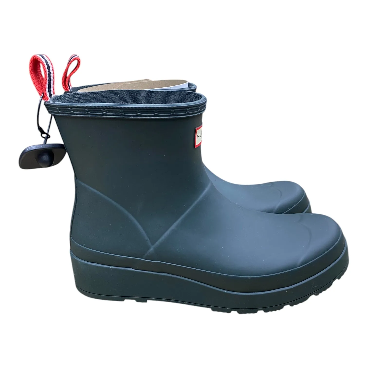 Boots Rain By Hunter In Green, Size:10