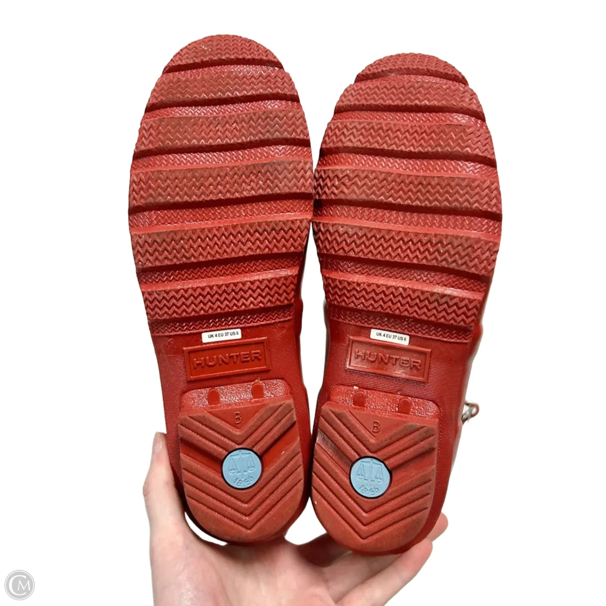Boots Rain By Hunter In Red, Size: 6