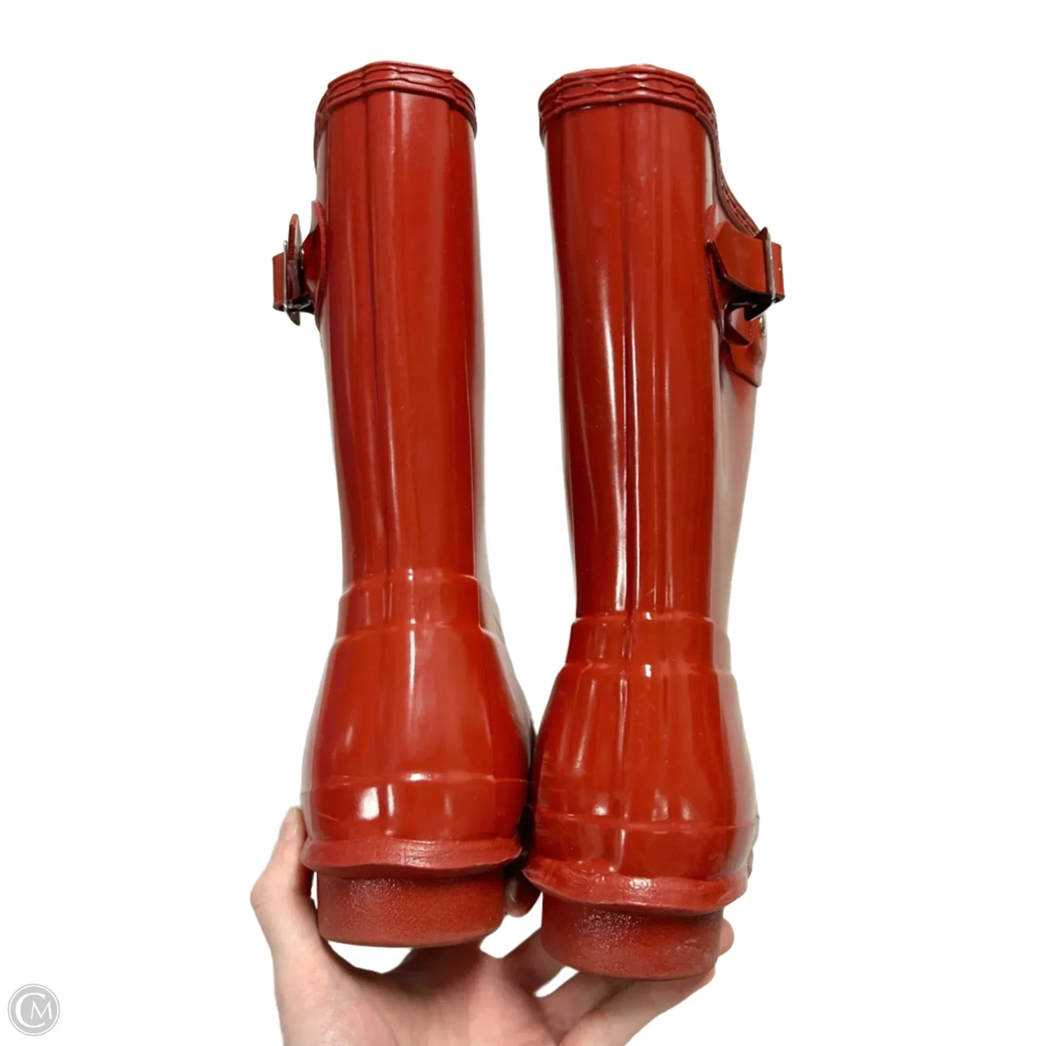 Boots Rain By Hunter In Red, Size: 6
