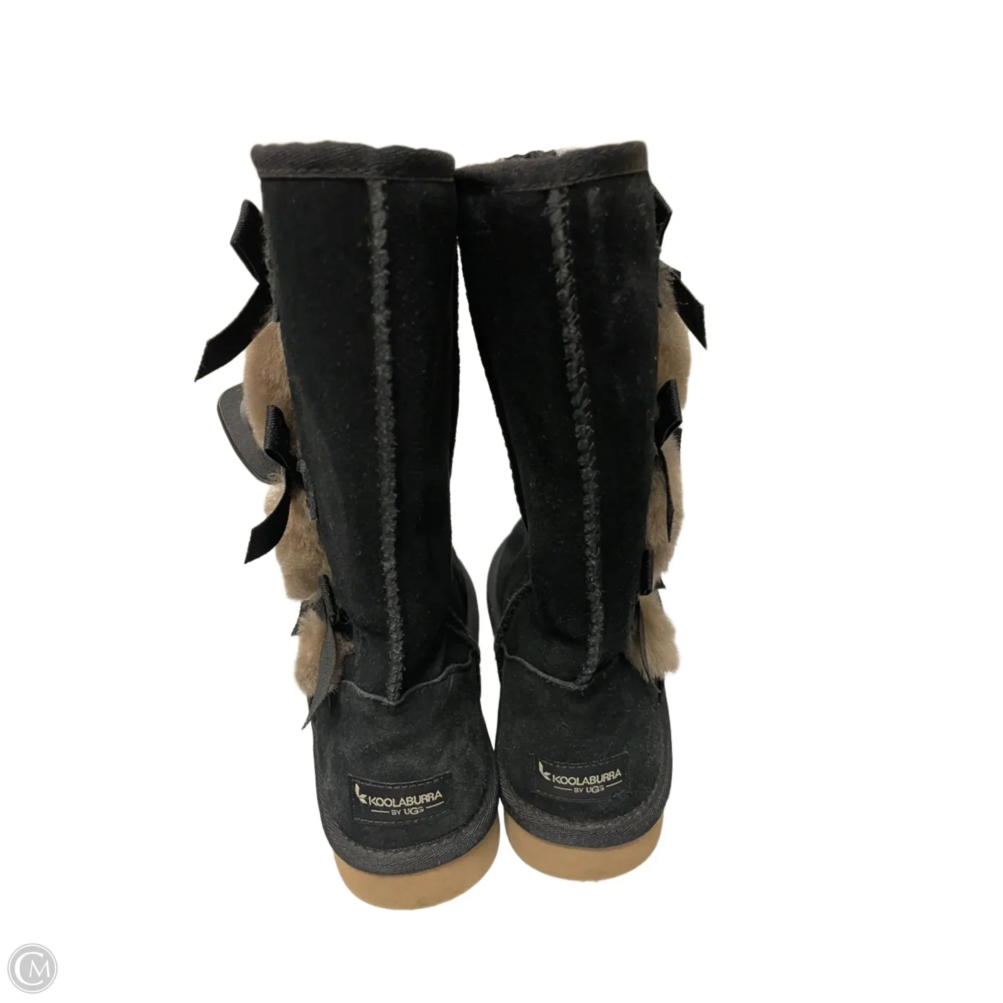 Boots Snow By Koolaburra By Ugg In Black & Tan, Size: 7