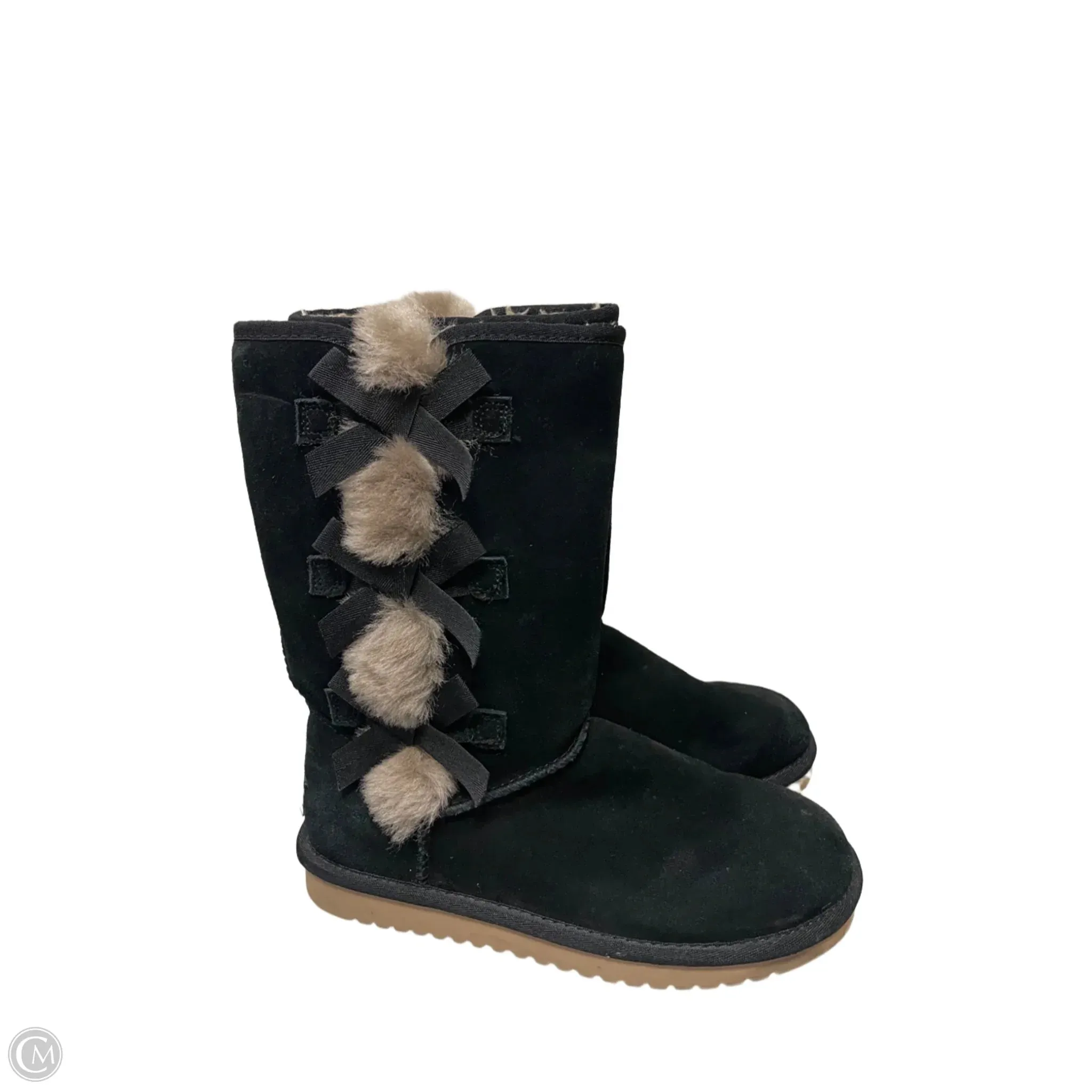 Boots Snow By Koolaburra By Ugg In Black & Tan, Size: 7