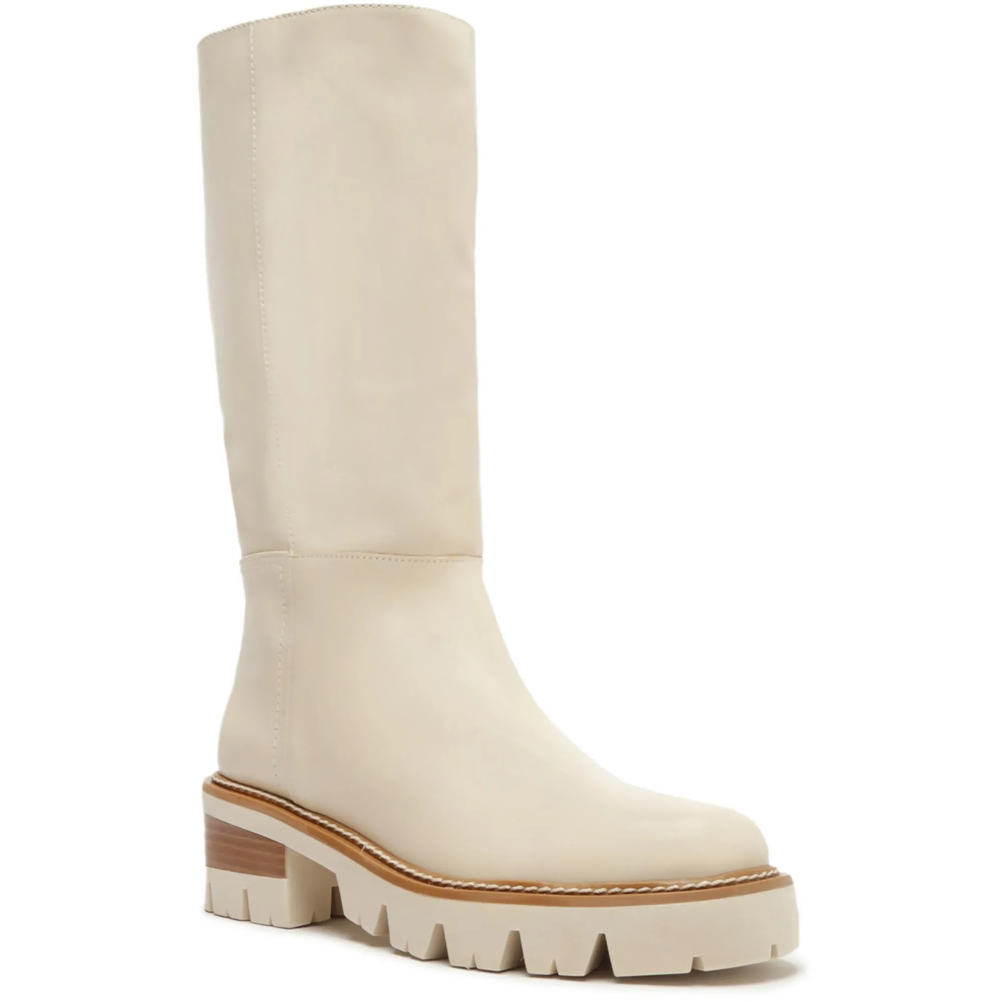 Bota Womens Leather Pull On Knee-High Boots