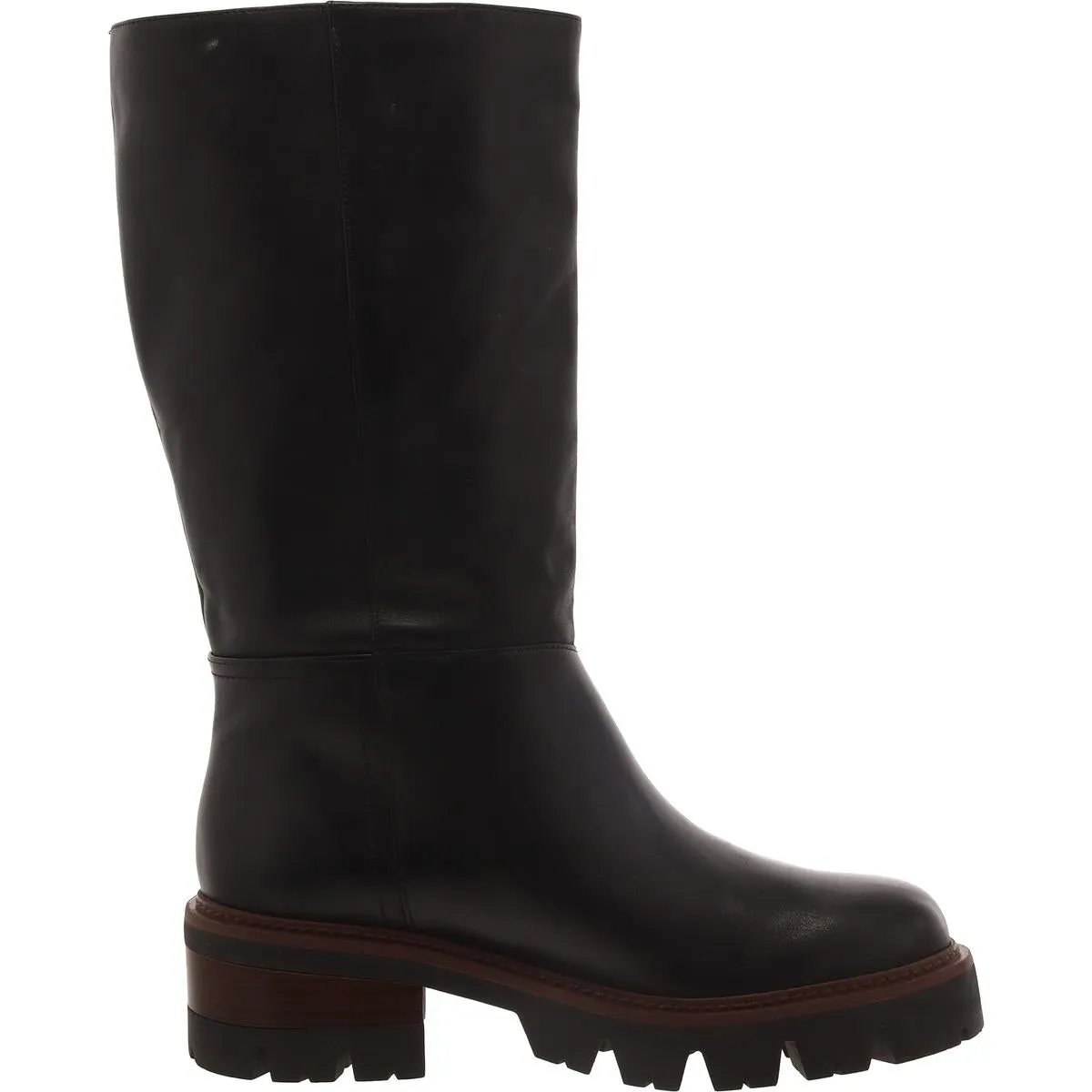 Bota Womens Leather Pull On Knee-High Boots