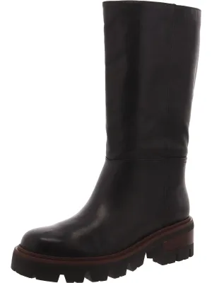 Bota Womens Leather Pull On Knee-High Boots