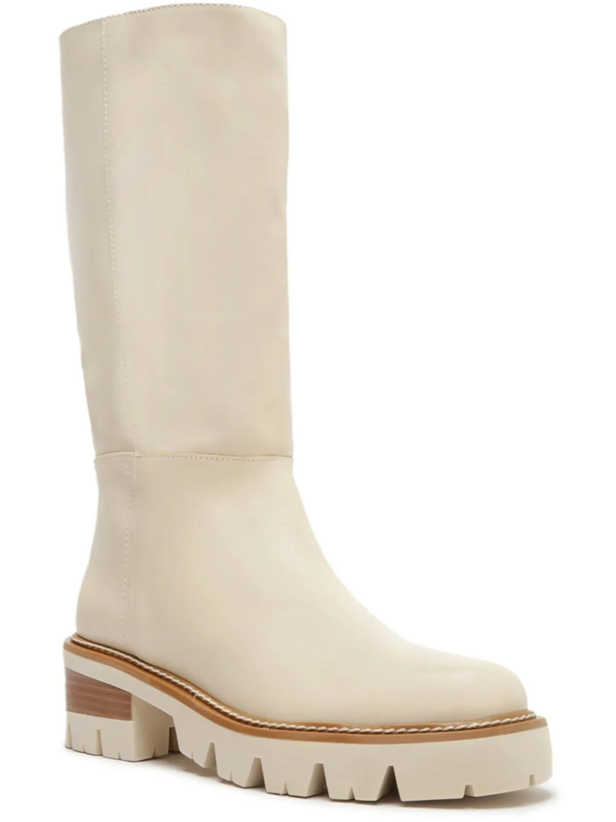 Bota Womens Leather Pull On Knee-High Boots