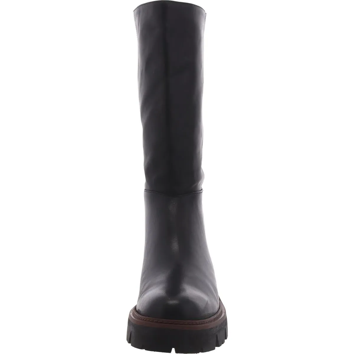 Bota Womens Leather Pull On Knee-High Boots