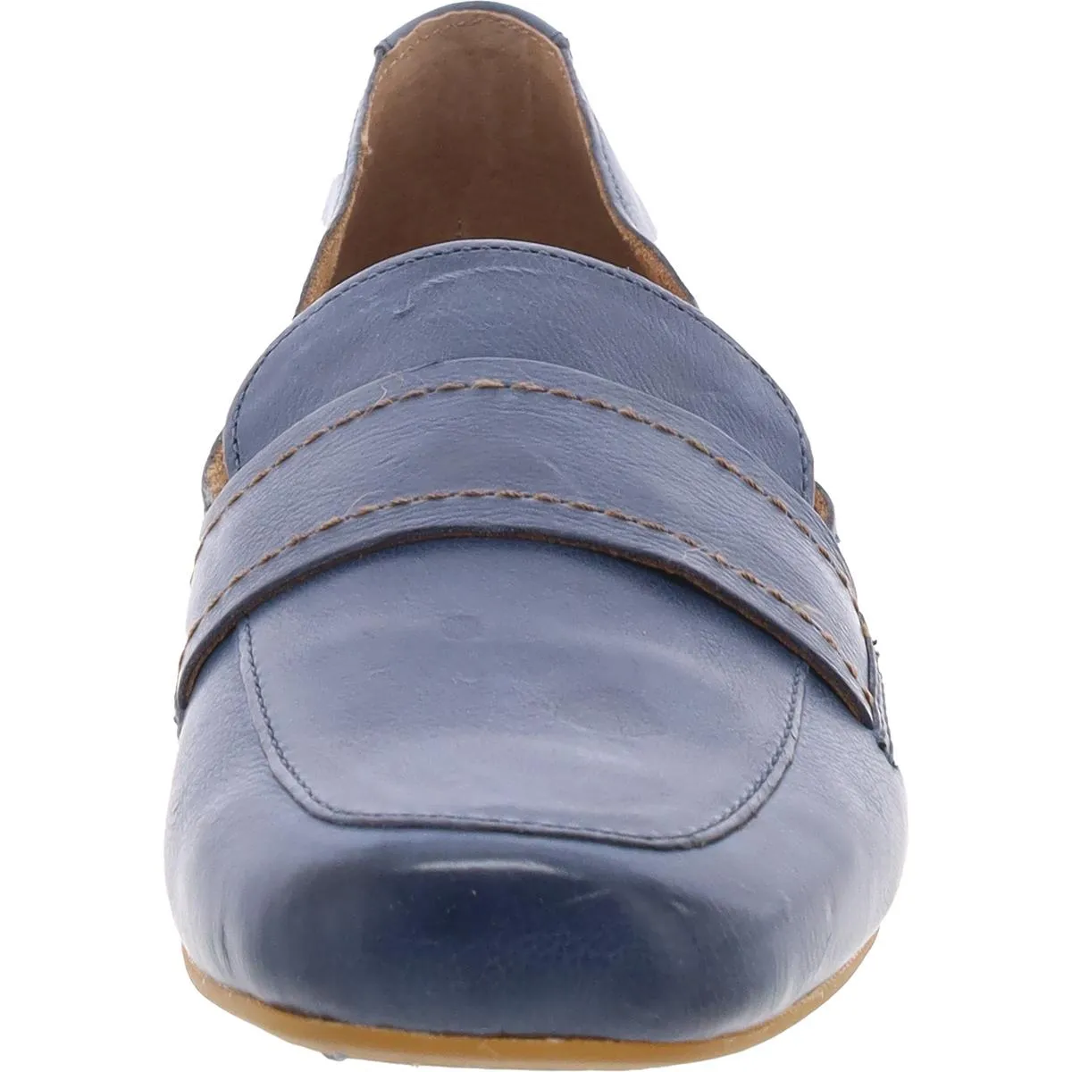 BRANCA Womens Padded Insole Leather Loafers