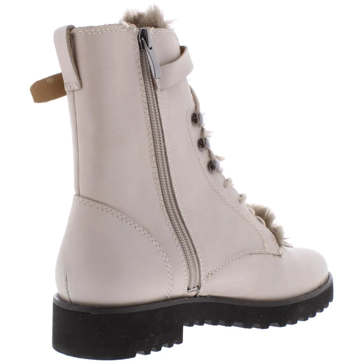 Canon Womens Leather Faux Fur Winter Boots