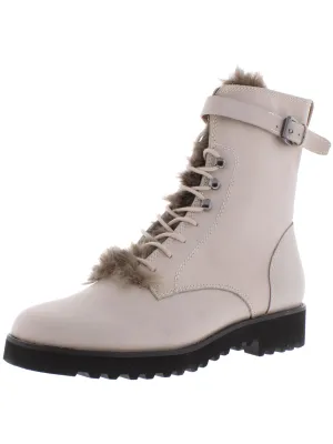 Canon Womens Leather Faux Fur Winter Boots