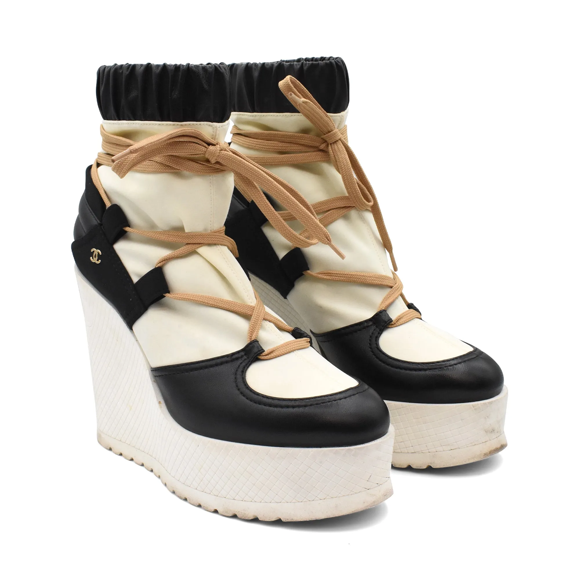 Chanel Wedge Boots - Women's 37.5