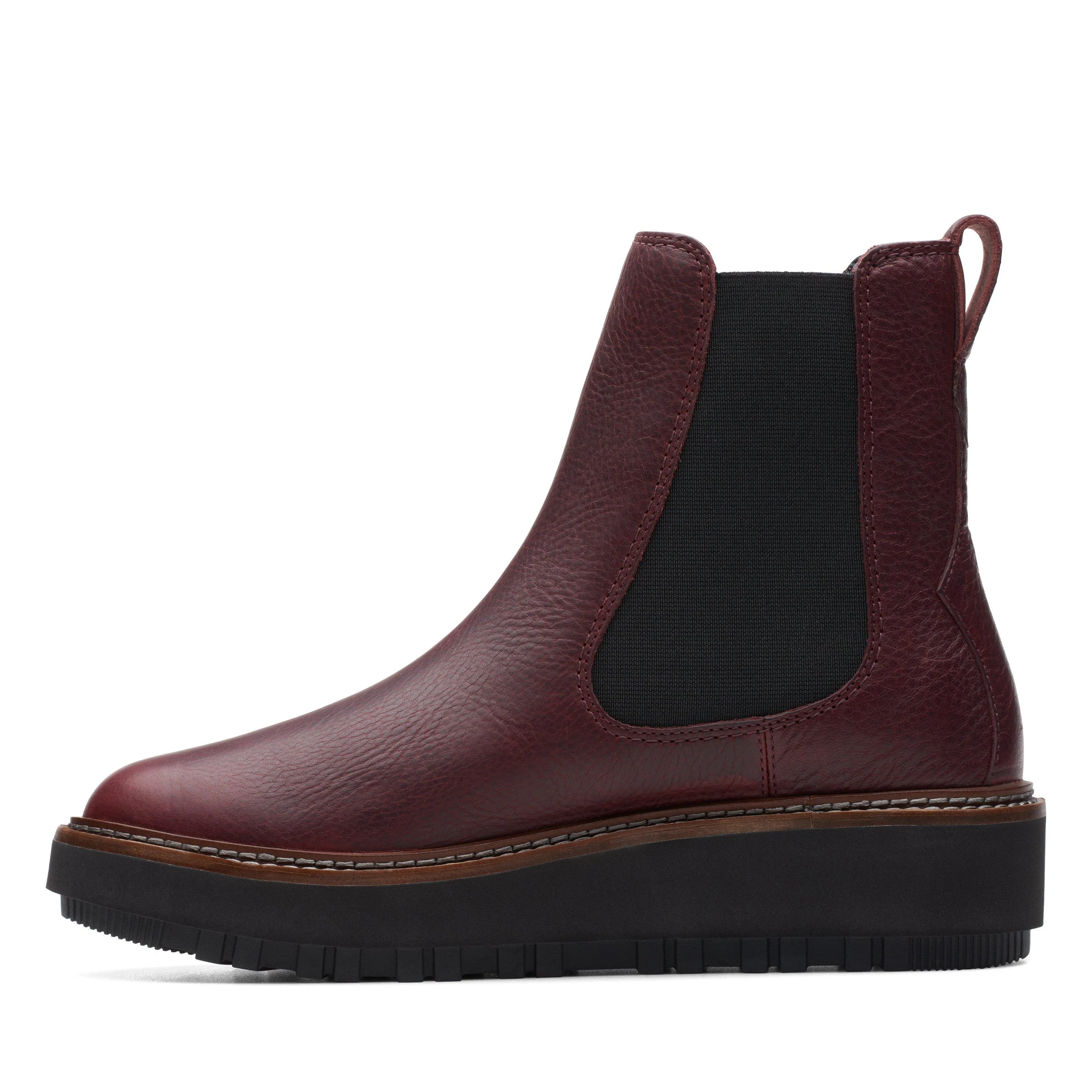 Clarks Orianna W Up in Red Leather