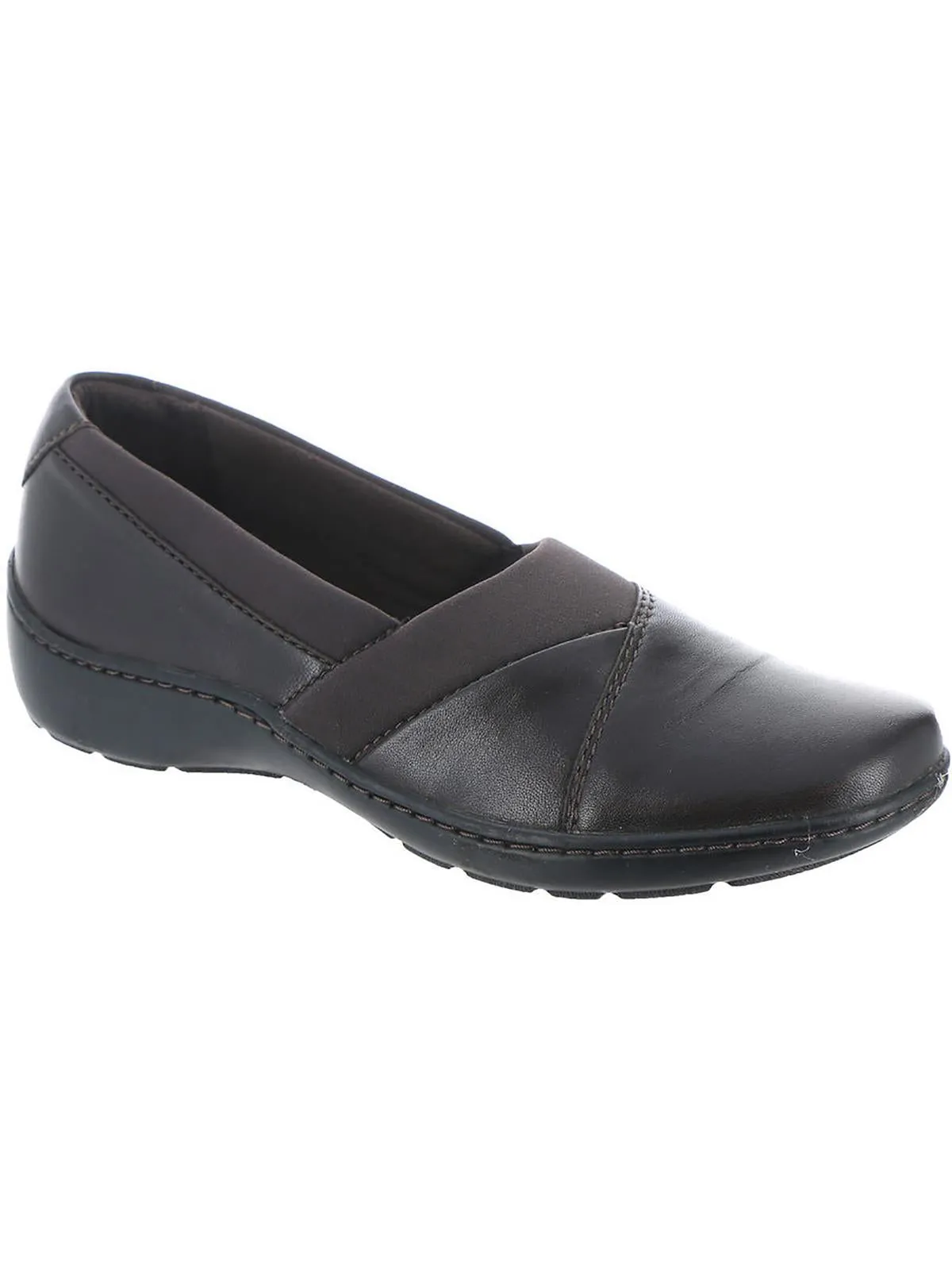 Cora Charm Womens Leather Slip On Loafers