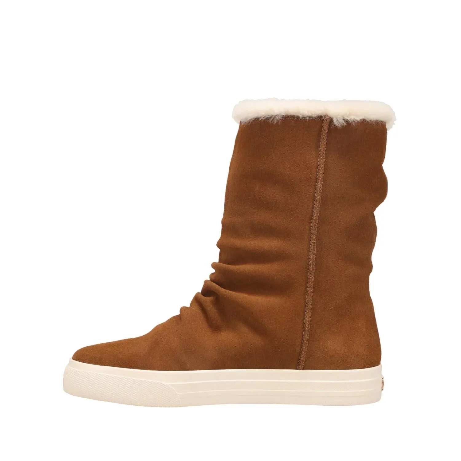 Cozy Chic Mid-Calf Lined Boot In Chestnut