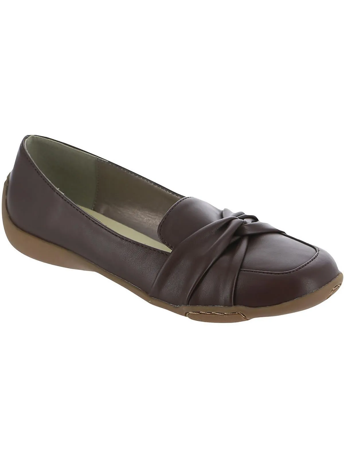 Daisy Womens Faux Leather Slip-On Loafers