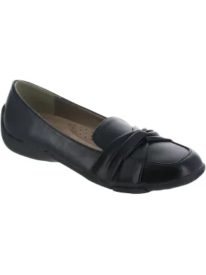 Daisy Womens Faux Leather Slip-On Loafers