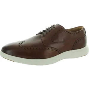 Dash Mens Leather Wingtip Oxfords