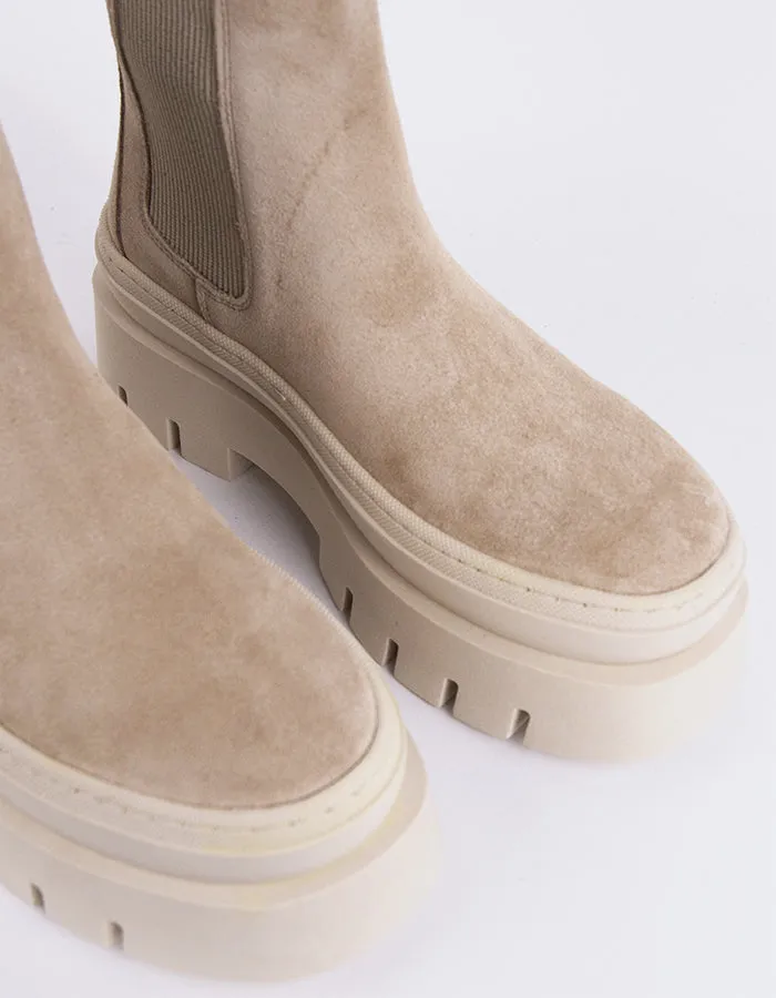 Delya Beige Suede