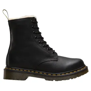 Dr. Martens 1460 Serena Faux Fur Lined Burnished Woyming Leather Women's Ankle Boots
