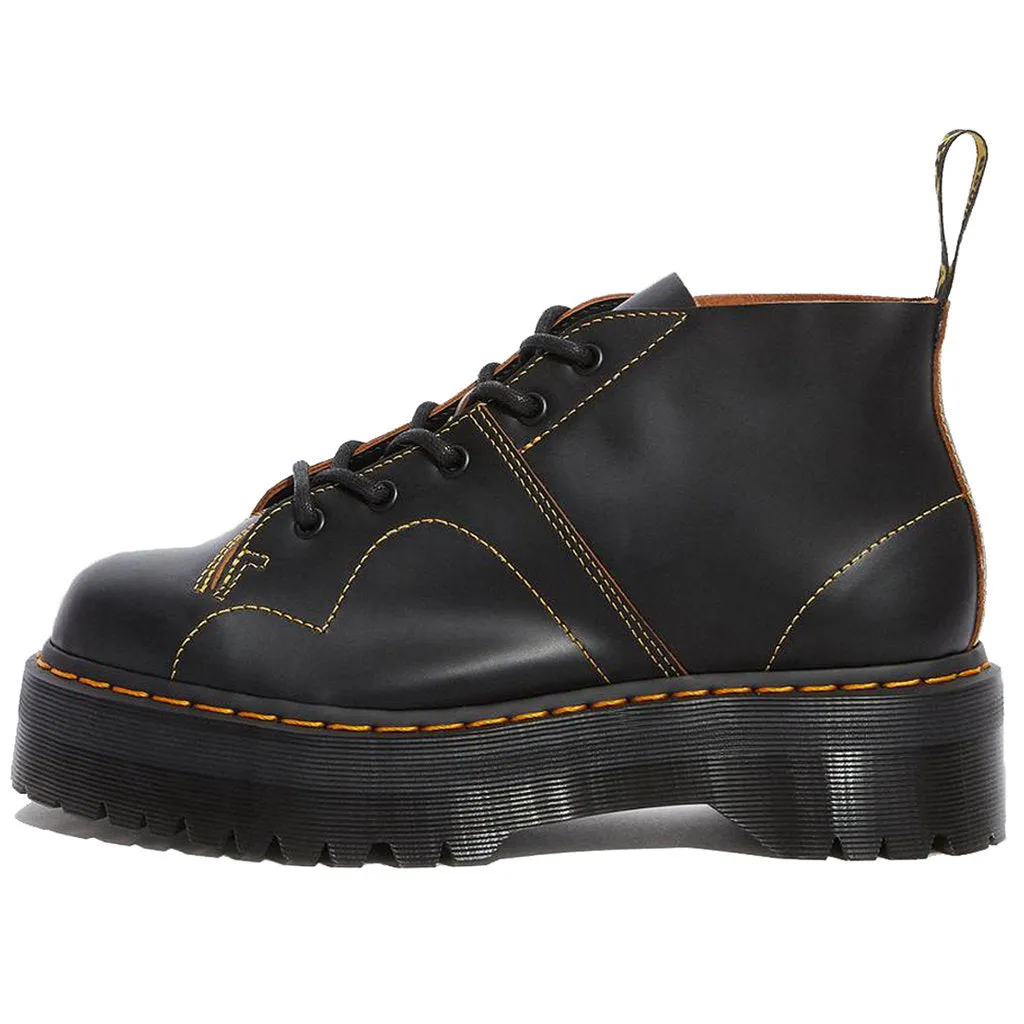 Dr. Martens Church Quad Leather Unisex Platform Boots