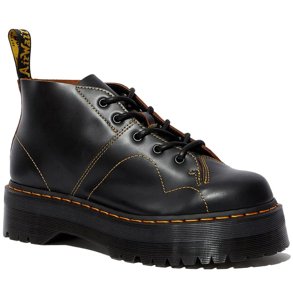 Dr. Martens Church Quad Leather Unisex Platform Boots