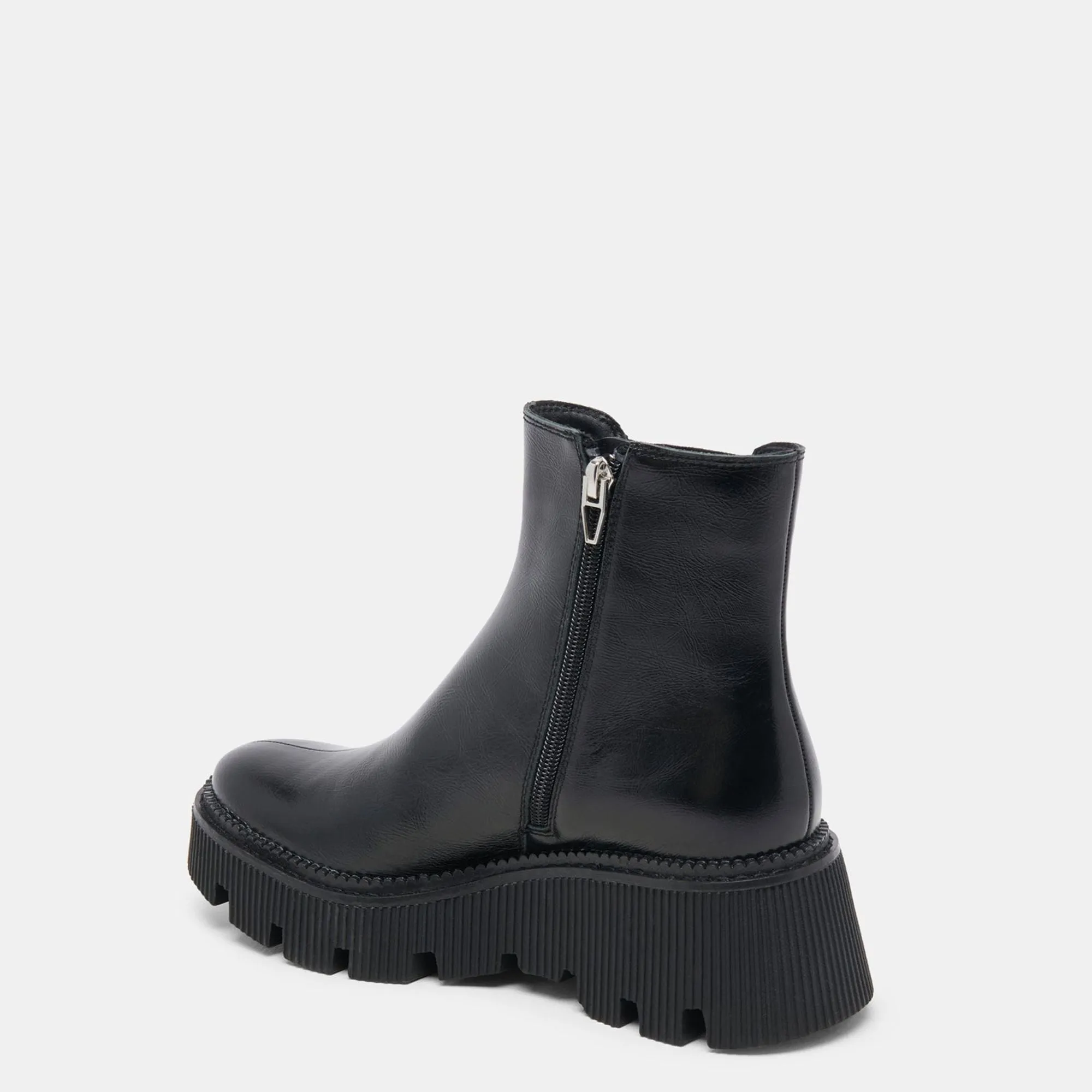 Emmet H2o Wide Boots Midnight Crinkle Patent
