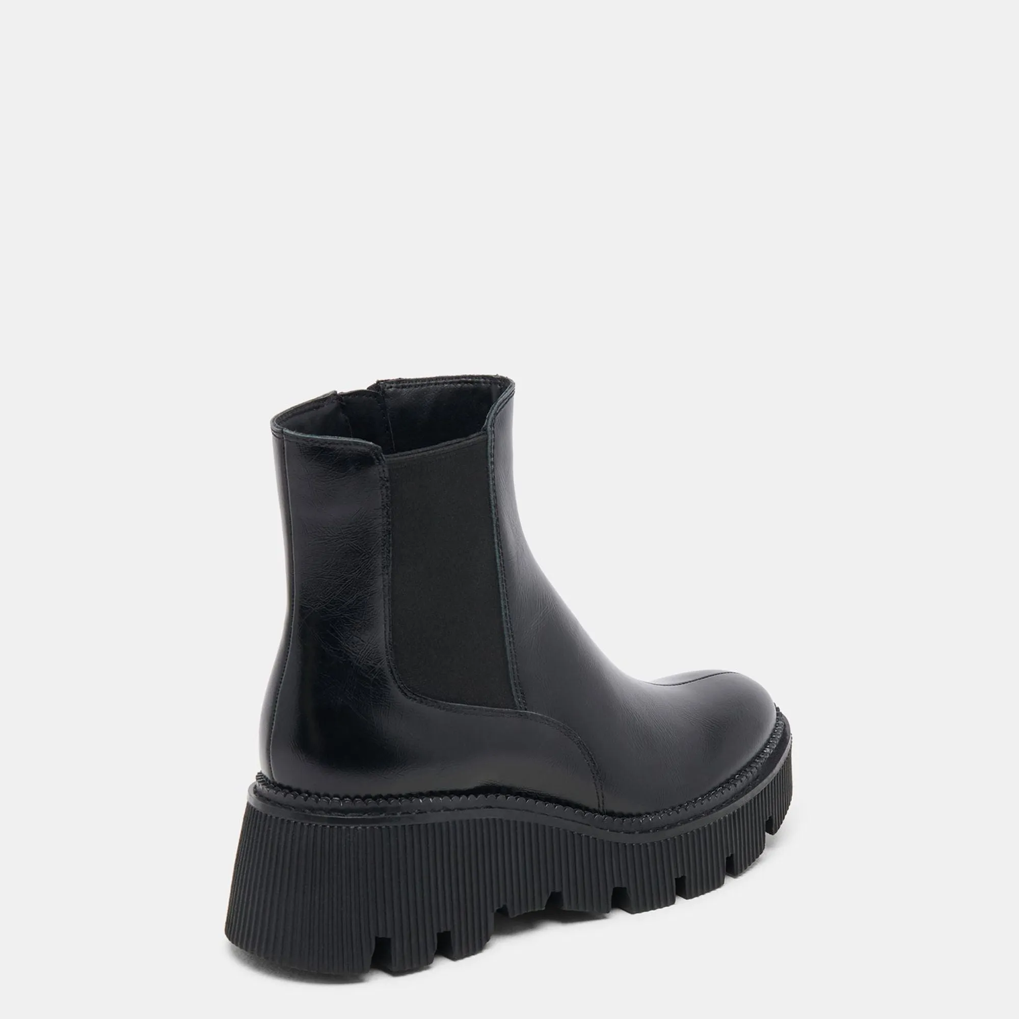 Emmet H2o Wide Boots Midnight Crinkle Patent