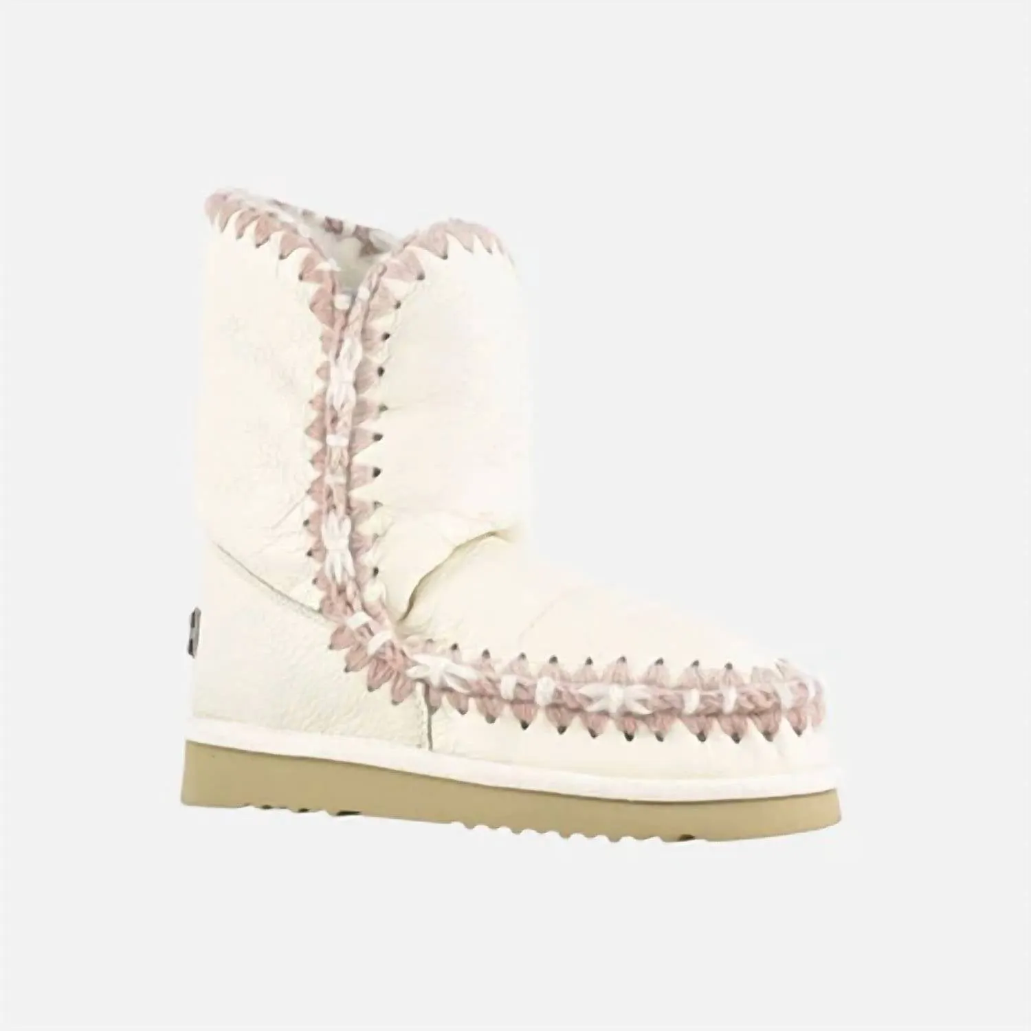 Eskimo Overtstitching In White