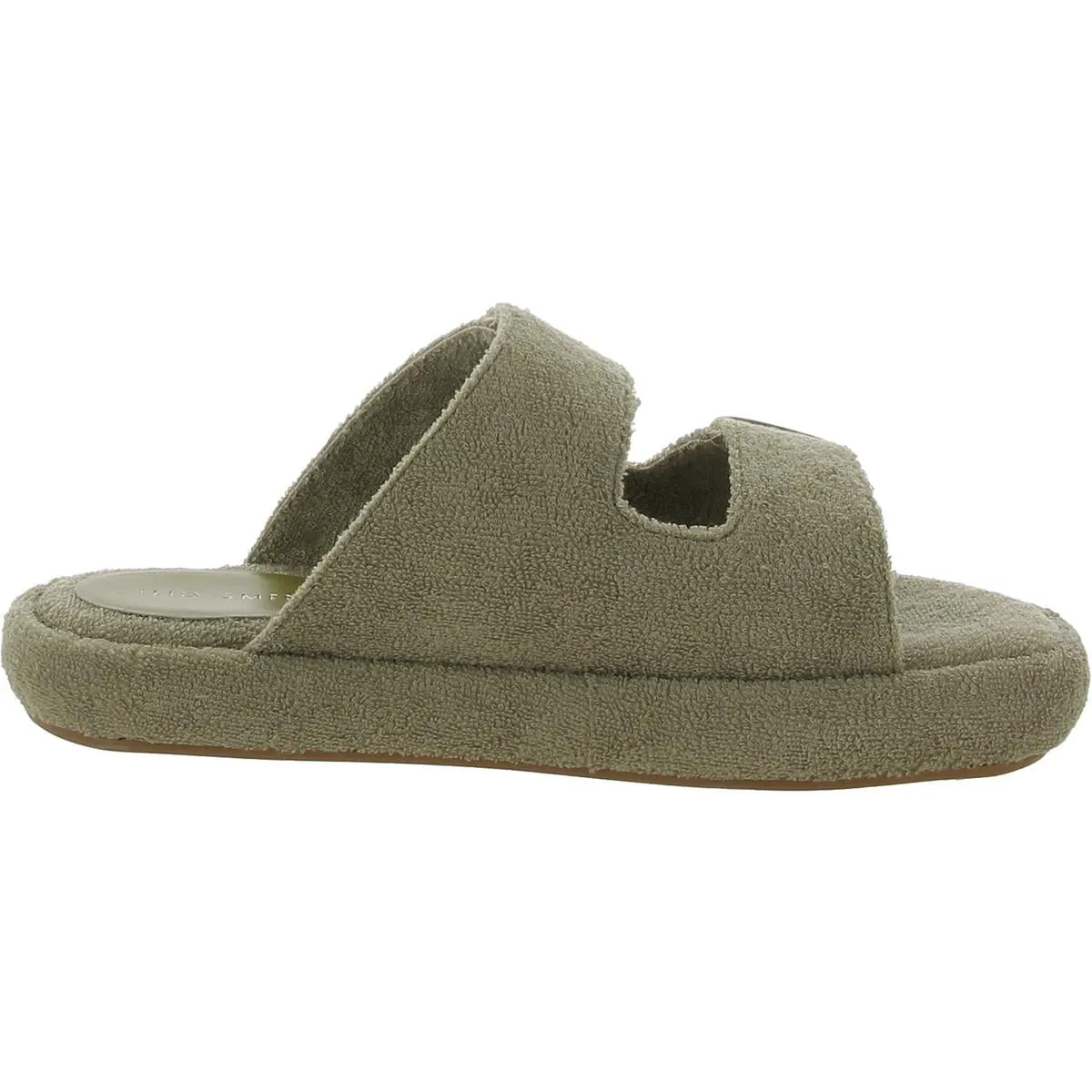 Frankie 2 Womens Terry Cloth Flat Slide Sandals