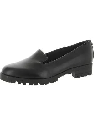 Geva Womens Patent Embossed Loafers