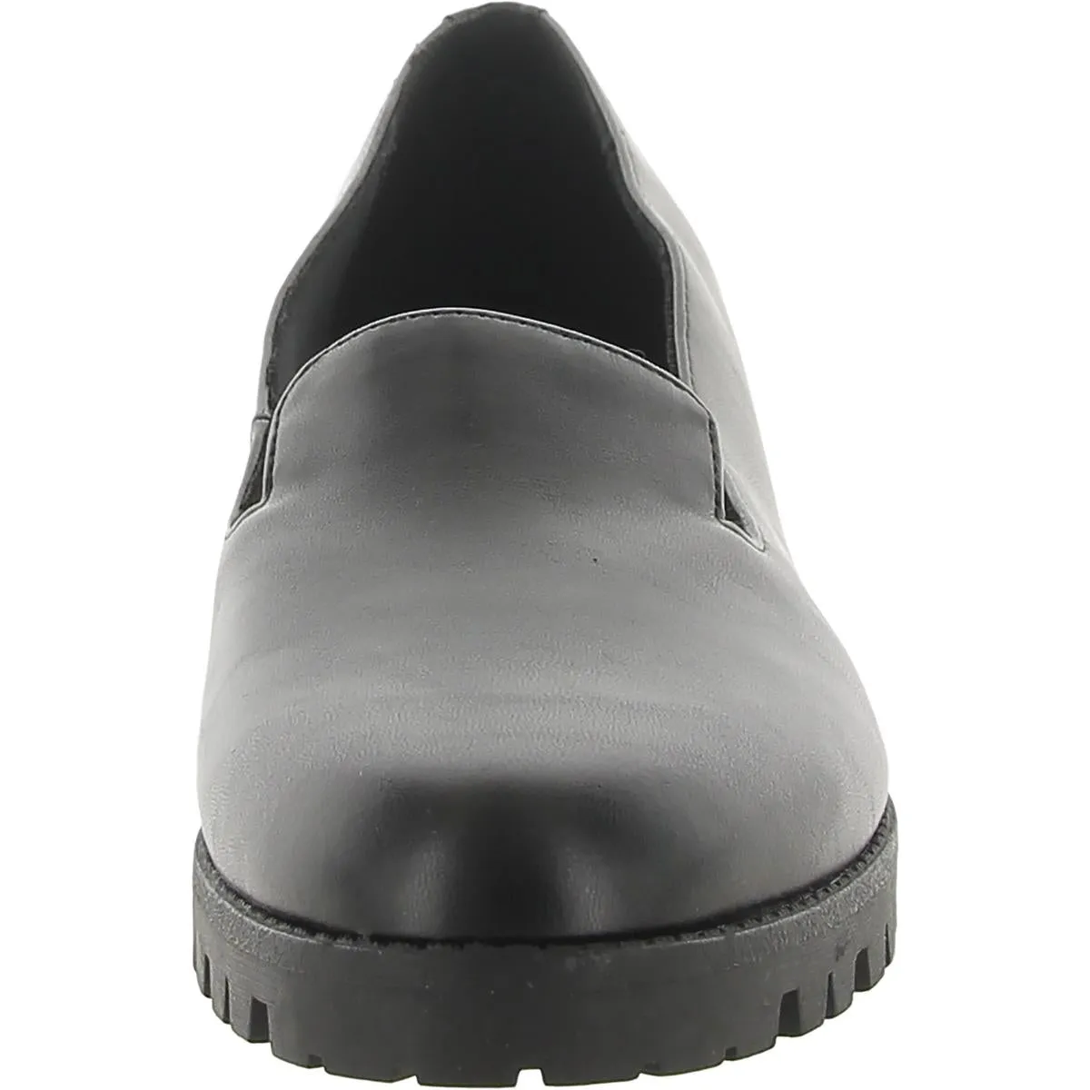 Geva Womens Patent Embossed Loafers