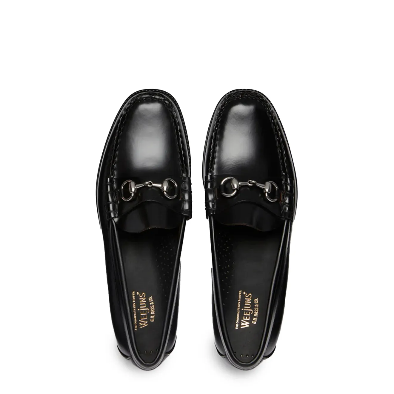 G.H Bass Easy Weejun Lincoln Moc Black Leather