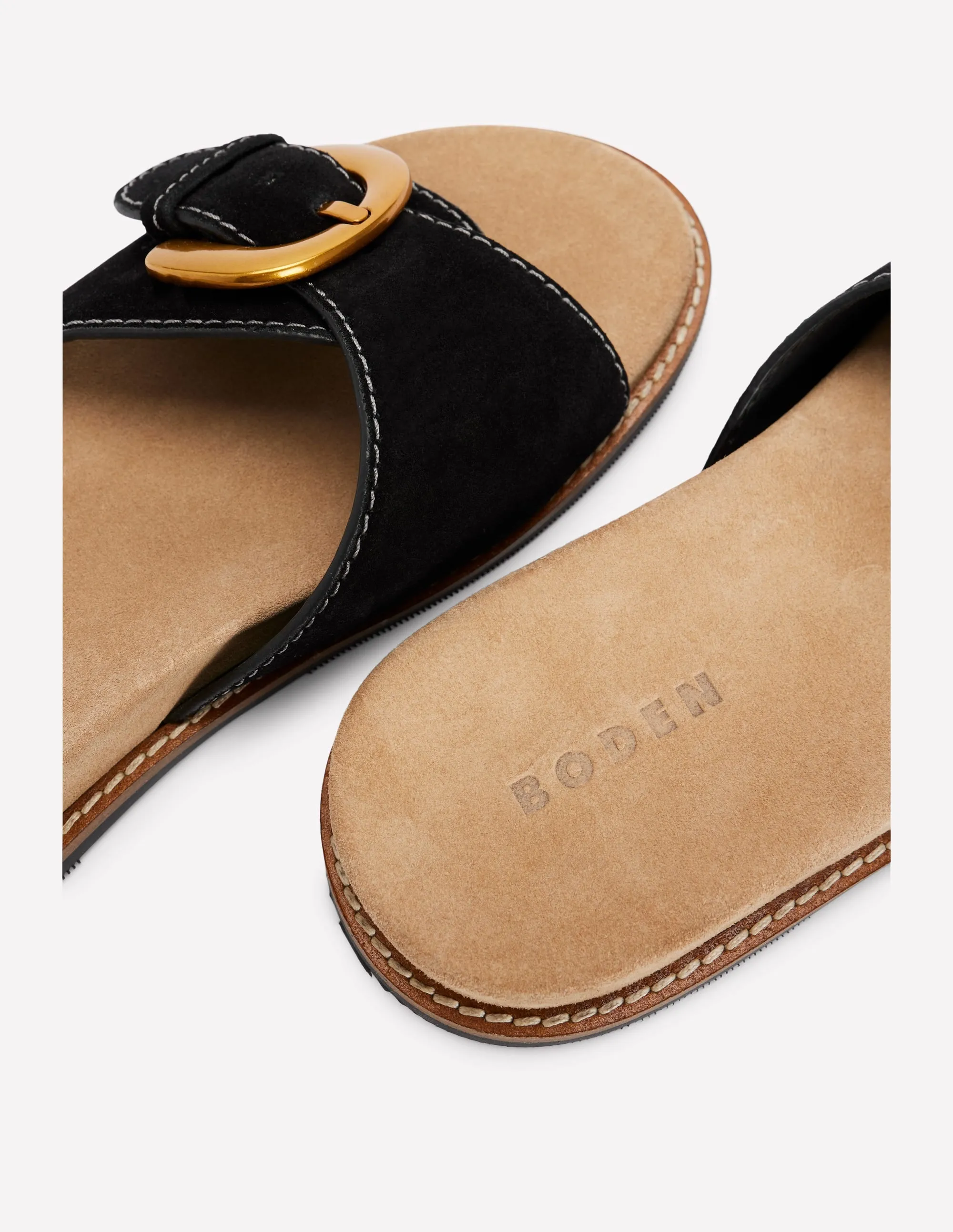 Hardware Mule Sandal-Black