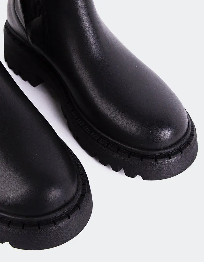 Hayes Black Leather