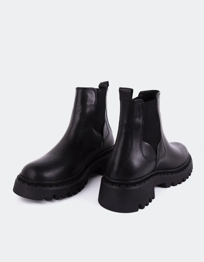 Hayes Black Leather