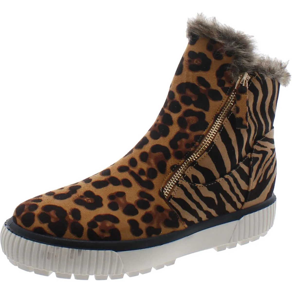 Jezzy Womens Faux Suede Winter & Snow Boots