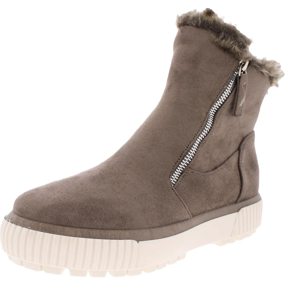 Jezzy Womens Faux Suede Winter & Snow Boots