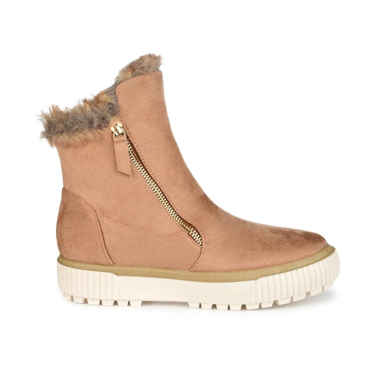 Jezzy Womens Faux Suede Winter & Snow Boots